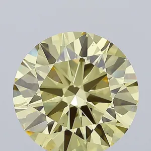 4.71 Carat Round Fancy Yellow VS2 Lab Diamond