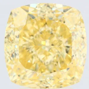 5 Carat Cushion Brilliant Fancy Intense Yellow VS2 Natural Diamond