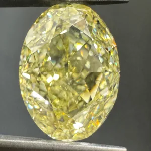 5.03 Carat Oval Fancy Yellow VS2 Natural Diamond