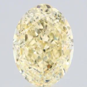 6.05 Carat Oval Fancy Light Yellow VVS2 Natural Diamond
