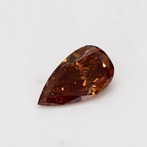 0.3 Carat Pear Fancy Deep Brown Natural Diamond