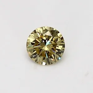 0.36 Carat Round Fancy Intense Yellow Natural Diamond