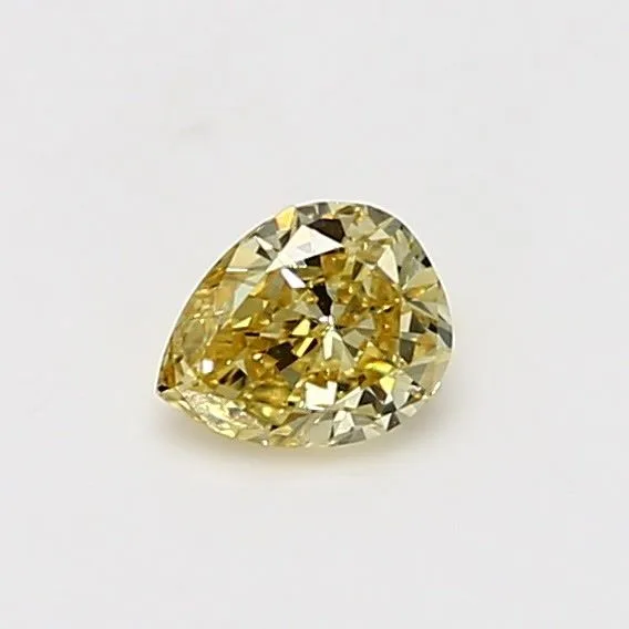 0.4 Carat Pear Fancy Intense Yellow Natural Diamond 1 0.4 Carat Pear Fancy Intense Yellow Natural Diamond