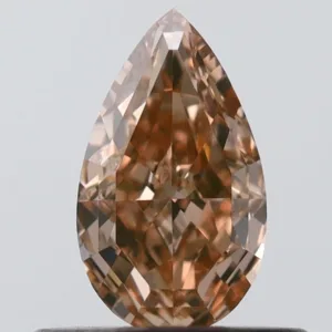0.44 Carat Pear Fancy Yellow VS2 Natural Diamond