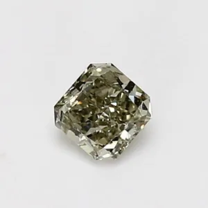 0.44 Carat Radiant Fancy Dark Green Natural Diamond
