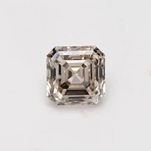 0.51 Carat Asscher Fancy Light Brown VS2 Natural Diamond