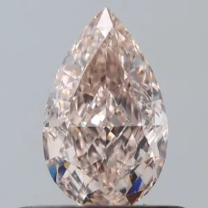 0.51 Carat Pear Fancy Light Pink VS2 Natural Diamond