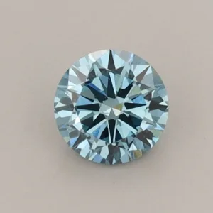 0.53 Carat Round Fancy Vivid Blue VS1 Lab Diamond