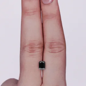 0.58 Carat Emerald Black Natural Diamond