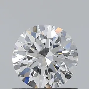 0.7 Carat Round D VVS2 Natural Diamond
