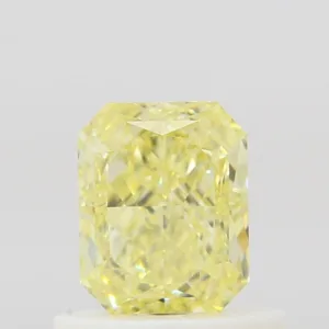 0.71 Carat Radiant Fancy Intense Yellow IF Natural Diamond