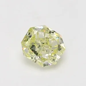 0.73 Carat Radiant Fancy Light Green Natural Diamond