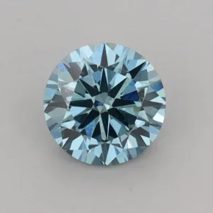 0.73 Carat Round Fancy Vivid Blue VVS2 Lab Diamond