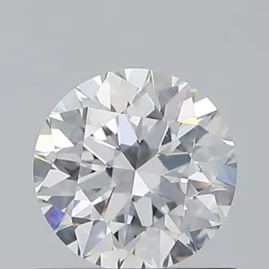 0.74 Carat Round D SI1 Natural Diamond
