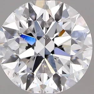 0.75 Carat Round D SI2 Natural Diamond
