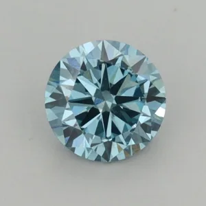 0.78 Carat Round Fancy Vivid Blue VS2 Lab Diamond