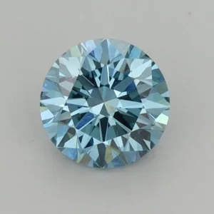 0.89 Carat Round Fancy Vivid Blue VS1 Lab Diamond