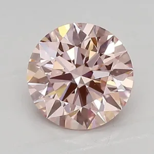 0.95 Carat Round Fancy Intense Pink VS1 Lab Diamond
