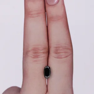 0.99 Carat Oval Black Natural Diamond