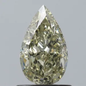 1 Carat Pear Fancy Yellow SI1 Natural Diamond