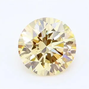 1 Carat Round Fancy Light Brown VS2 Lab Diamond