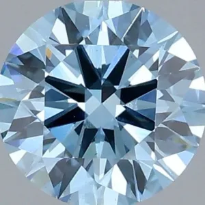 1 Carat Round Fancy Vivid Blue VS1 Lab Diamond