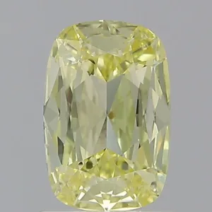1.01 Carat Cushion Brilliant Fancy Intense Yellow VS1 Natural Diamond
