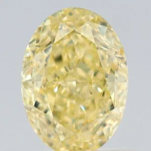 1.01 Carat Oval Faint Yellow VVS2 Natural Diamond