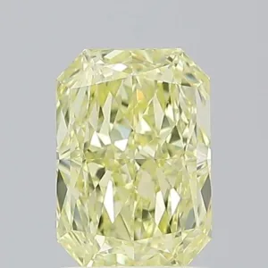 1.01 Carat Radiant Fancy Yellow VS1 Natural Diamond