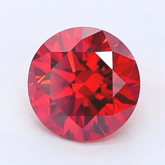 1.01 Carat Round Fancy Deep Orange VVS2 Lab Diamond 1 1.01 Carat Round Fancy Deep Orange VVS2 Lab Diamond