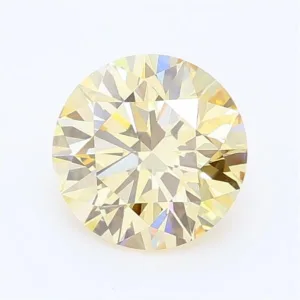 1.01 Carat Round Fancy Light Yellow VS1 Lab Diamond