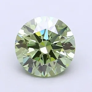 1.01 Carat Round Fancy Vivid Green VS1 Lab Diamond