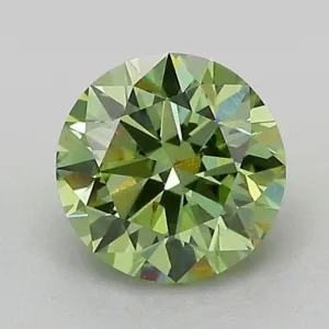 1.01 Carat Round Fancy Vivid Green VS1 Lab Diamond