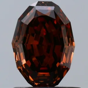 1.02 Carat Oval Fancy Dark Brown VS2 Natural Diamond