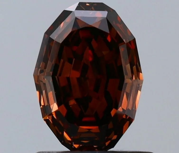 1.02 Carat Oval Fancy Dark Brown VS2 Natural Diamond 1 1.02 Carat Oval Fancy Dark Brown VS2 Natural Diamond