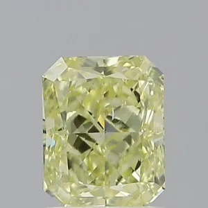 1.02 Carat Radiant Fancy Yellow SI2 Natural Diamond
