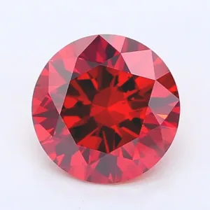 1.02 Carat Round Fancy Deep Orange VS2 Lab Diamond