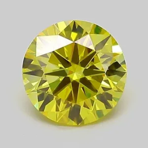 1.02 Carat Round Fancy Intense Yellow VS1 Lab Diamond