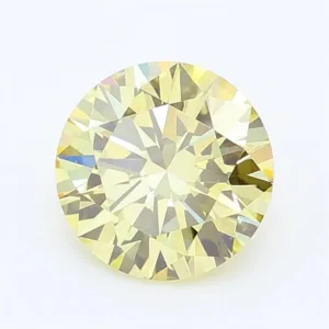 1.02 Carat Round Fancy Light Yellow VS1 Lab Diamond