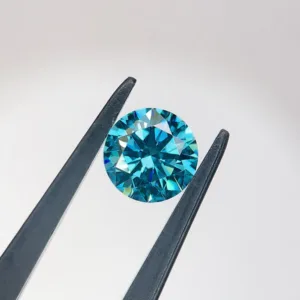 1.02 Carat Round Fancy Vivid Blue VVS2 Lab Diamond
