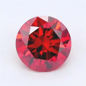 1.03 Carat Round Fancy Deep Orange VS1 Lab Diamond