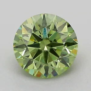 1.04 Carat Round Fancy Vivid Green VS1 Lab Diamond