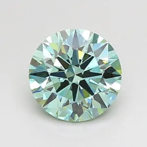 1.04 Carat Round Fancy Vivid Green VS1 Lab Diamond
