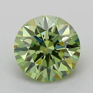 1.04 Carat Round Fancy Vivid Green VS1 Lab Diamond