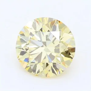 1.05 Carat Round Fancy Light Yellow VS1 Lab Diamond