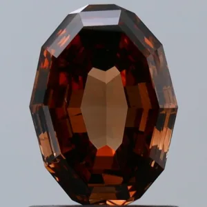 1.06 Carat Oval Fancy Dark Brown SI1 Natural Diamond