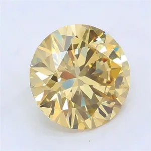 1.07 Carat Round Orange VVS2 Lab Diamond
