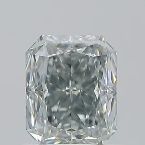 1.1 Carat Radiant Fancy Gray Blue IF Natural Diamond