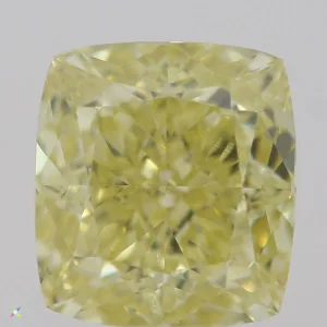1.11 Carat Cushion Brilliant Fancy Yellow VS2 Natural Diamond