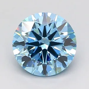 1.21 Carat Round Fancy Vivid Blue VS1 Lab Diamond